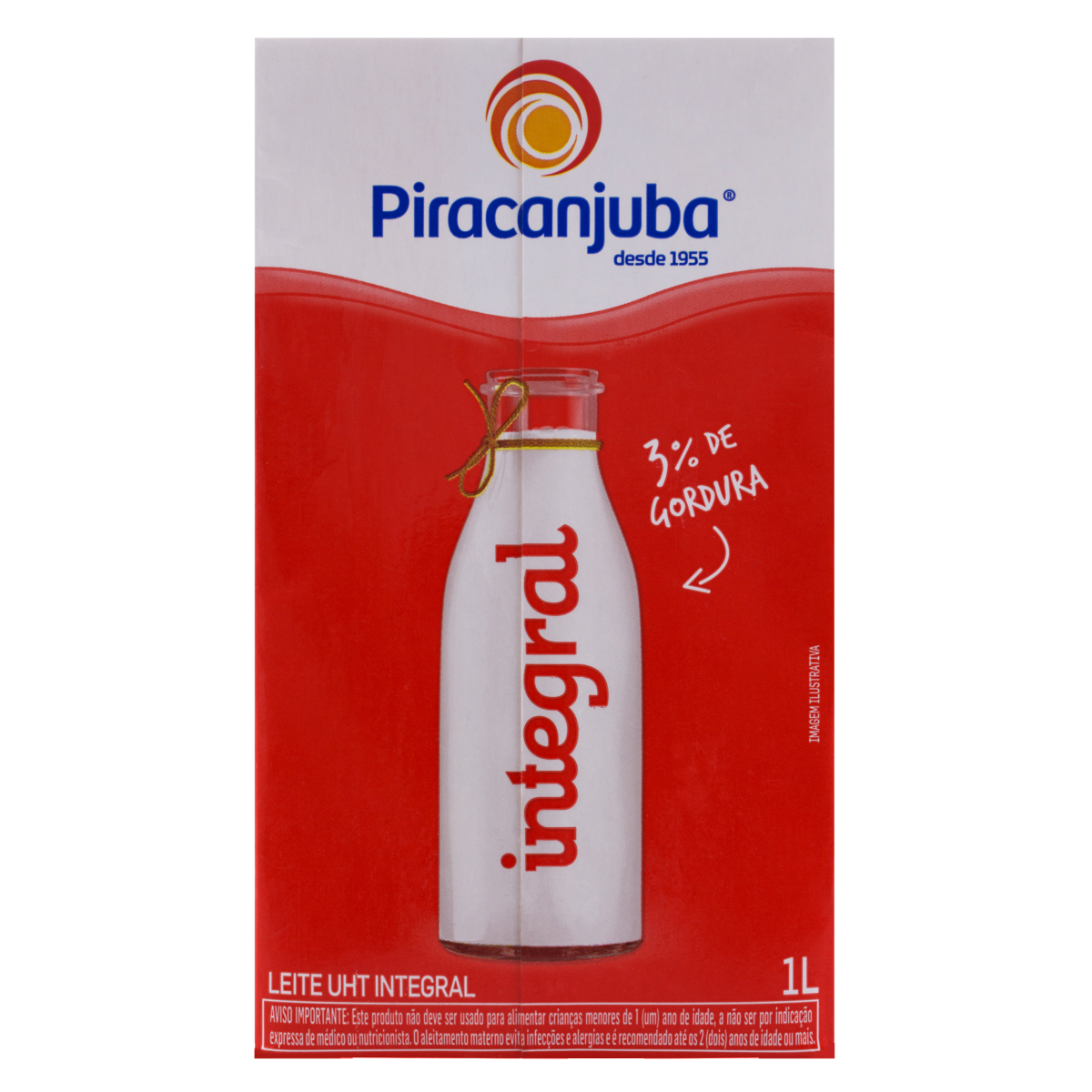 Leite Integral Piracanjuba  1Litro Uht