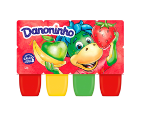 Petit Suisse de Morango, Banana e Maçã Verde Danoninho 320g c/8 unidade