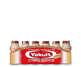 Leite Fermentado Yakult 480g 6 Unidades