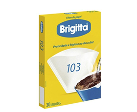 Filtro de Papel Brigitta 103 Com 30 Unidades